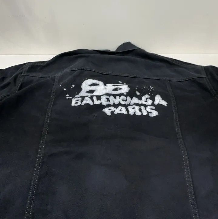 Balenciaga Balenciaga Black Logo Button-Up Jacket Size US S / EU 44-46 / 1 - 13 Thumbnail