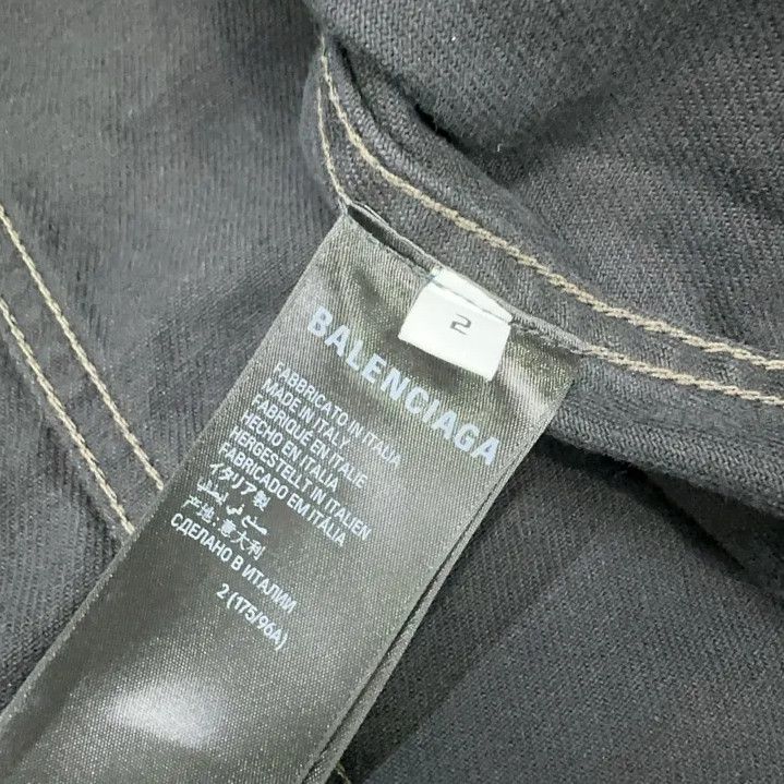 Balenciaga Balenciaga Black Logo Button-Up Jacket Size US S / EU 44-46 / 1 - 5 Thumbnail