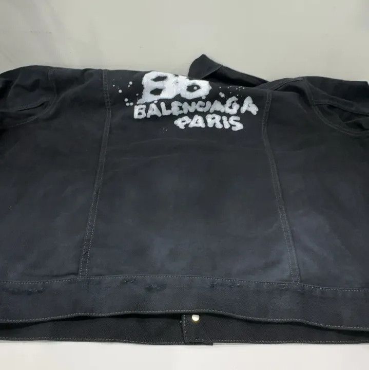 Balenciaga Balenciaga Black Logo Button-Up Jacket Size US S / EU 44-46 / 1 - 14 Thumbnail
