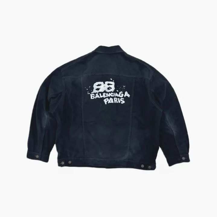 Balenciaga Balenciaga Black Logo Button-Up Jacket Size US S / EU 44-46 / 1 - 3 Thumbnail