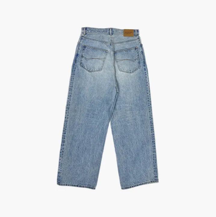 Balenciaga Balenciaga SS24 Wash Denim Wide-Leg Pants Size US 27 - 3 Thumbnail