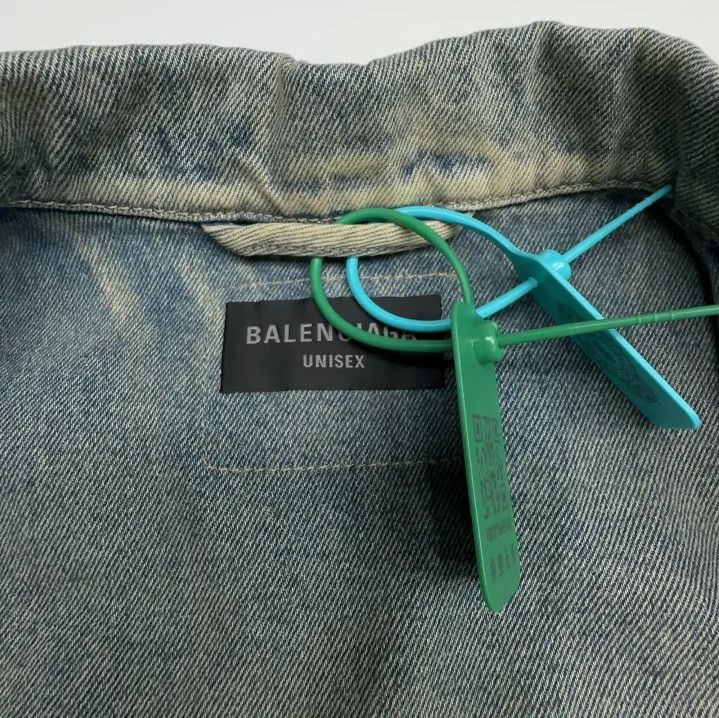 Balenciaga Balenciaga Vintage Logo Denim Jacket for Unisex Size US M / EU 48-50 / 2 - 2 Thumbnail