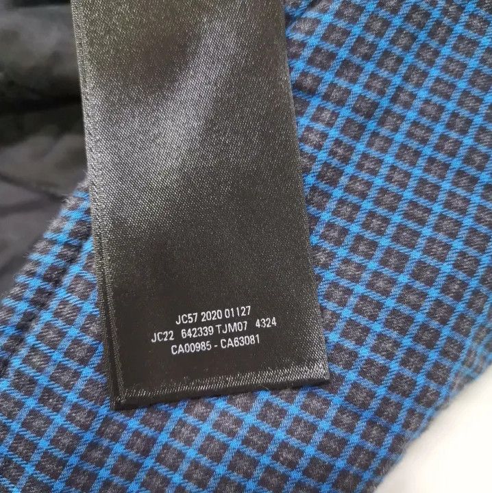 Balenciaga Balenciaga Blue Check Long Sleeve Shirt for Men Size US L / EU 52-54 / 3 - 3 Thumbnail