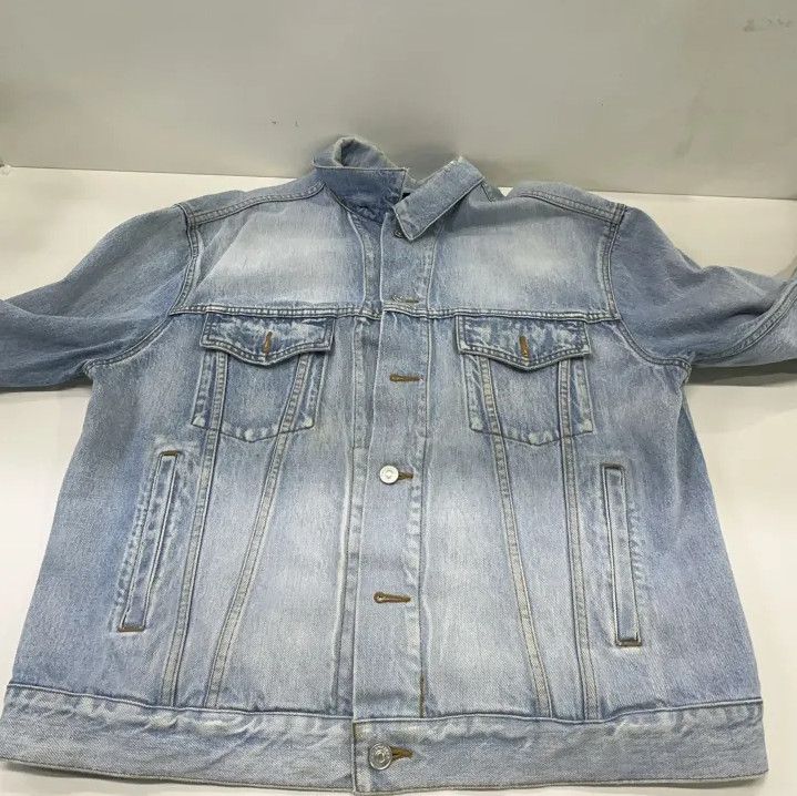Balenciaga Balenciaga Logo Denim Jacket for Men Size US M / EU 48-50 / 2 - 8 Thumbnail