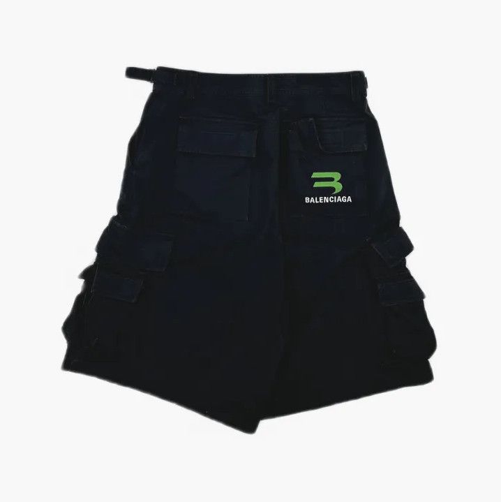 Balenciaga Balenciaga Black Casual Cargo Shorts for Men Size US 31 - 3 Thumbnail