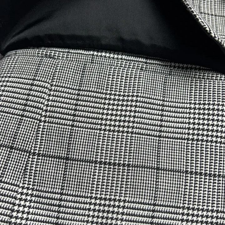 Balenciaga Balenciaga Black and White Plaid Long Sleeve Blazer Size US S / EU 44-46 / 1 - 9 Thumbnail