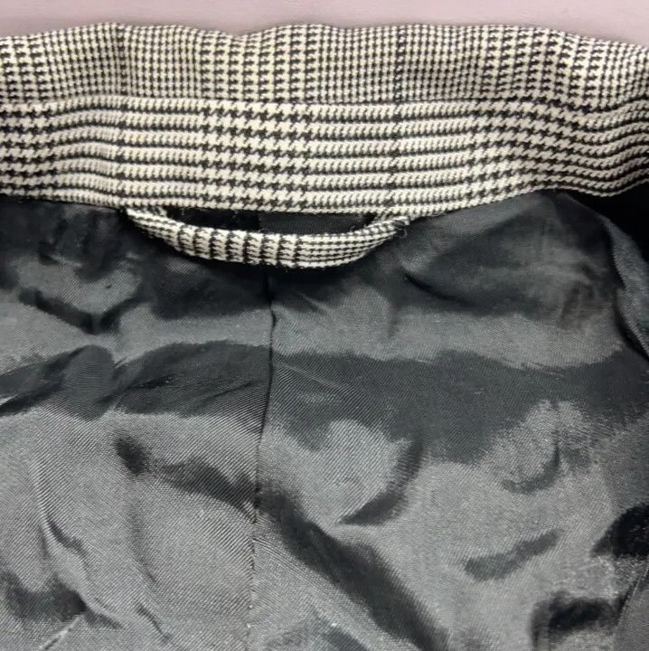 Balenciaga Balenciaga Black and White Plaid Long Sleeve Blazer Size US S / EU 44-46 / 1 - 4 Thumbnail