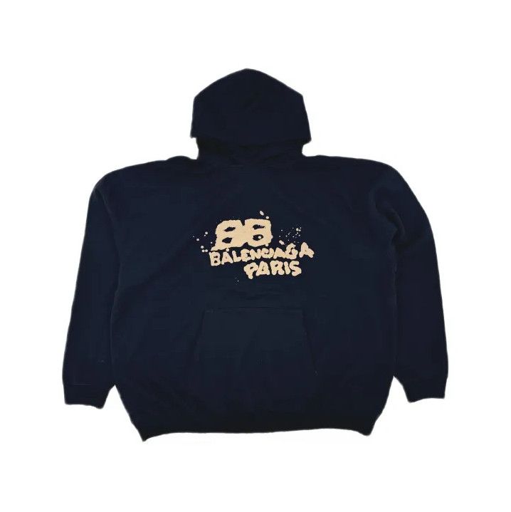 Balenciaga Balenciaga Classic Logo Black Hoodie Size US S / EU 44-46 / 1 - 2 Thumbnail