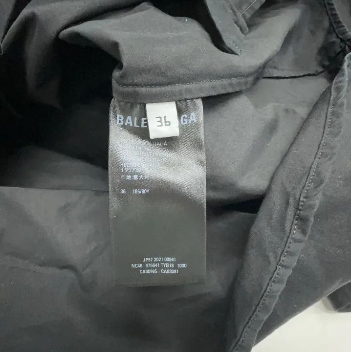 Balenciaga Balenciaga Black Logo Casual Long Sleeve Shirt Size US M / EU 48-50 / 2 - 4 Thumbnail
