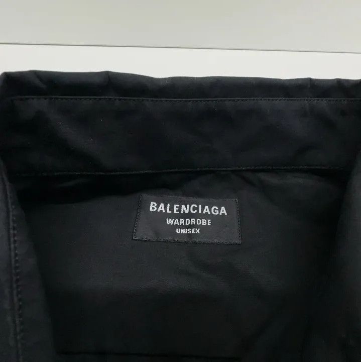 Balenciaga Balenciaga Black Logo Casual Long Sleeve Shirt Size US M / EU 48-50 / 2 - 5 Thumbnail