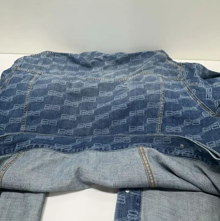 Balenciaga Balenciaga Logo Denim Jacket for Men and Women Size US XS / EU 42 / 0 - 11 Thumbnail