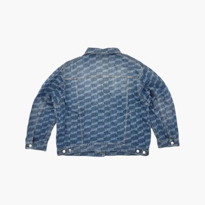 Balenciaga Balenciaga Logo Denim Jacket for Men and Women Size US XS / EU 42 / 0 - 3 Thumbnail