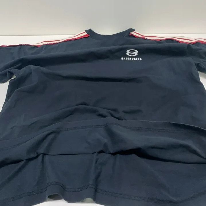 Balenciaga Balenciaga Summer Logo Striped T-Shirt Size US M / EU 48-50 / 2 - 8 Thumbnail