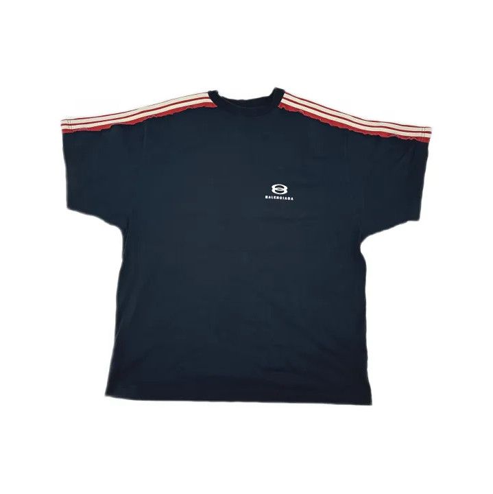 Balenciaga Balenciaga Summer Logo Striped T-Shirt Size US M / EU 48-50 / 2 - 2 Thumbnail