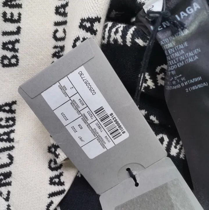 Balenciaga Balenciaga SS23 Logo Knit Sweater for Men Size US M / EU 48-50 / 2 - 5 Thumbnail