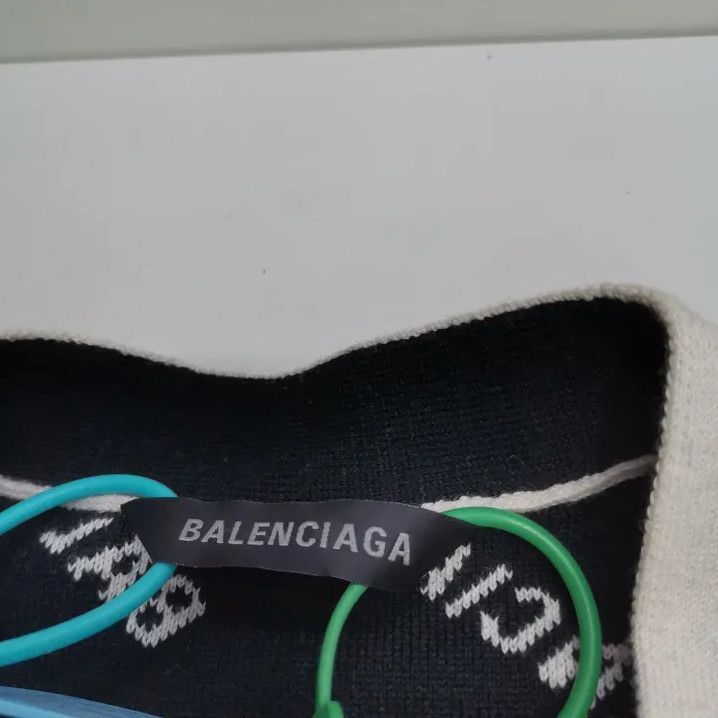 Balenciaga Balenciaga SS23 Logo Knit Sweater for Men Size US M / EU 48-50 / 2 - 2 Thumbnail