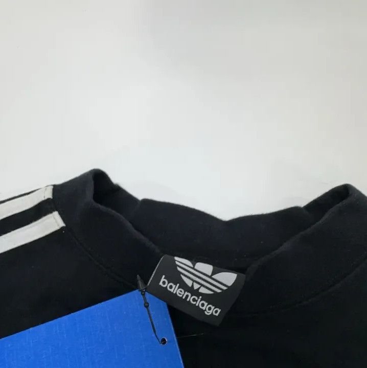 Balenciaga Balenciaga x adidas Originals Black Logo T-Shirt Size US M / EU 48-50 / 2 - 6 Thumbnail