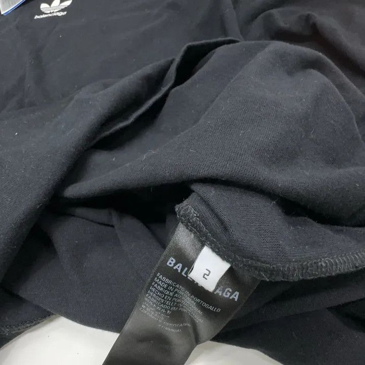 Balenciaga Balenciaga x adidas Originals Black Logo T-Shirt Size US M / EU 48-50 / 2 - 4 Thumbnail
