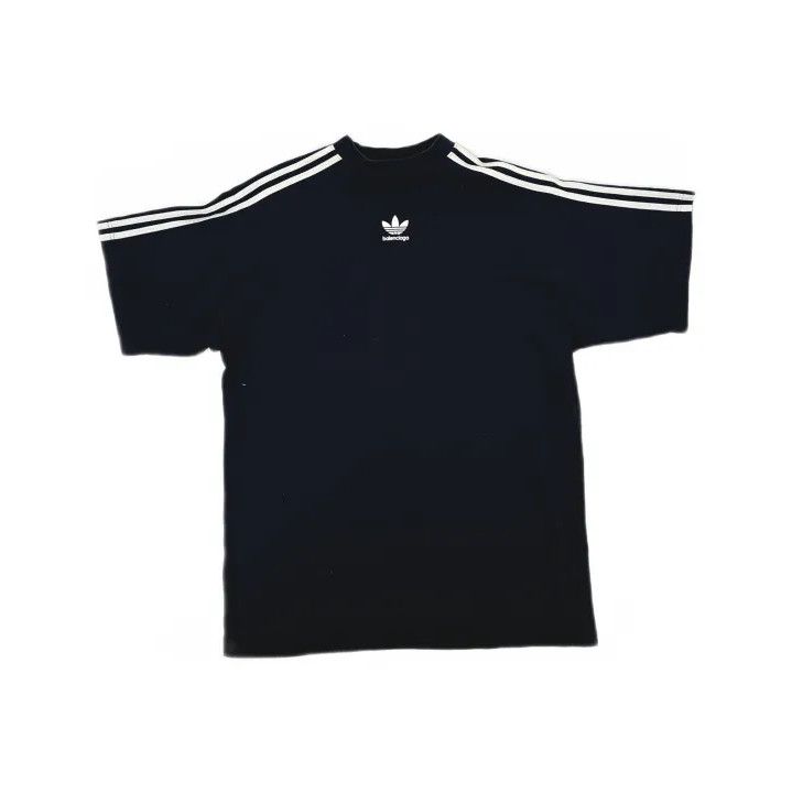 Balenciaga Balenciaga x adidas Originals Black Logo T-Shirt Size US M / EU 48-50 / 2 - 2 Thumbnail