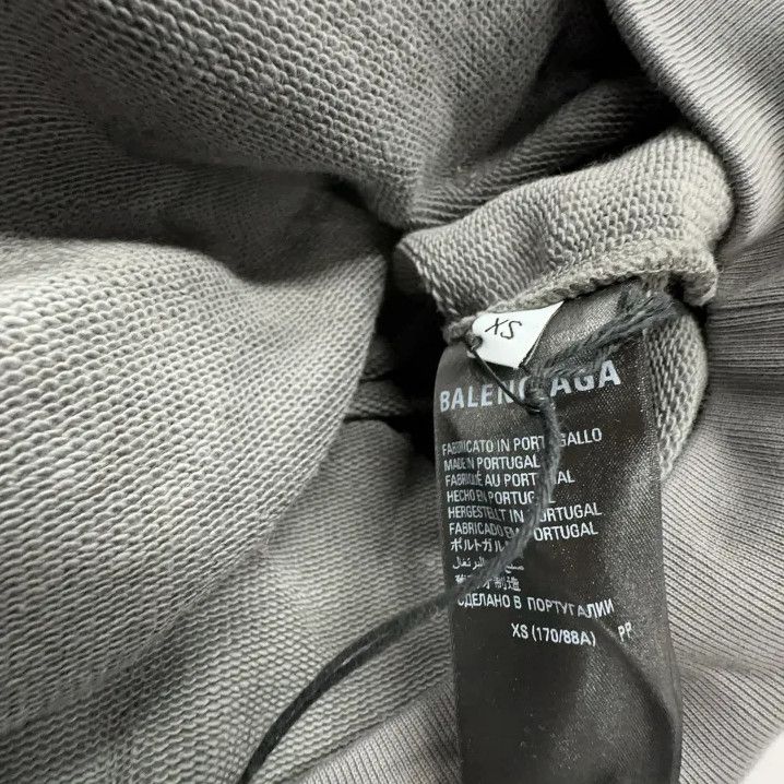 Balenciaga Balenciaga Gray Hooded Sweatshirt for Men Size US XS / EU 42 / 0 - 4 Thumbnail