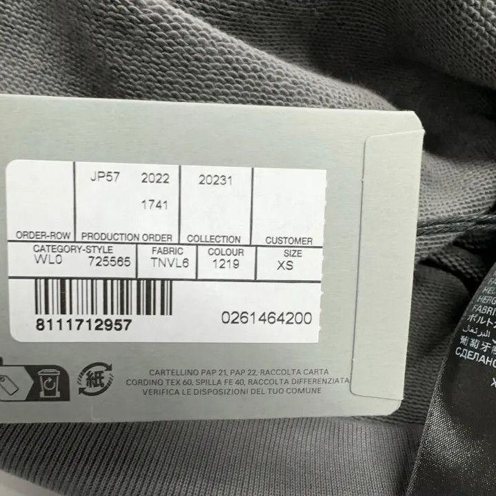 Balenciaga Balenciaga Gray Hooded Sweatshirt for Men Size US XS / EU 42 / 0 - 6 Thumbnail
