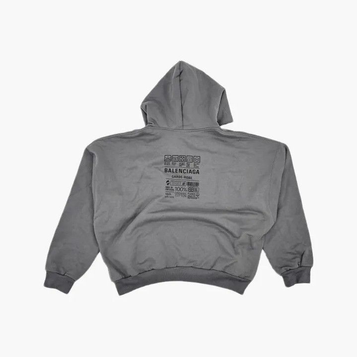Balenciaga Balenciaga Men's Gray Logo Print Hoodie Size US S / EU 44-46 / 1 - 3 Thumbnail