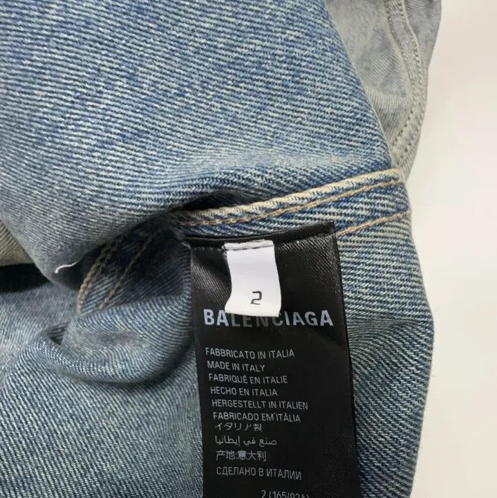 Balenciaga Balenciaga Vintage Logo Denim Jacket Size US M / EU 48-50 / 2 - 4 Thumbnail