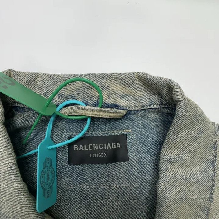 Balenciaga Balenciaga Vintage Logo Denim Jacket Size US M / EU 48-50 / 2 - 2 Thumbnail
