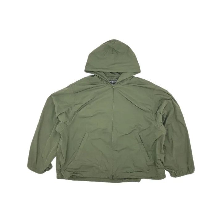 Balenciaga Balenciaga Green Logo Hoodie Jacket for Men Size US M / EU 48-50 / 2 - 2 Thumbnail