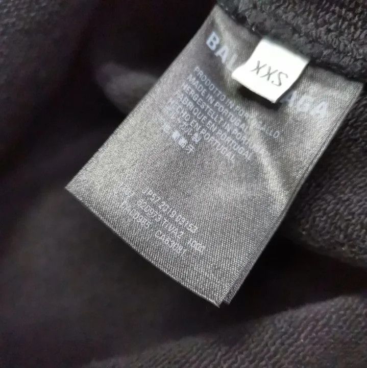 Balenciaga Balenciaga Casual Logo Print Black Hoodie Size US XXS / EU 40 - 4 Thumbnail