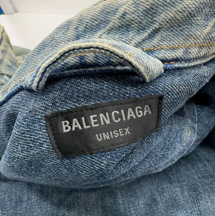 Balenciaga Balenciaga Blue Vintage Pocket Collar Jacket Size US XS / EU 42 / 0 - 4 Thumbnail