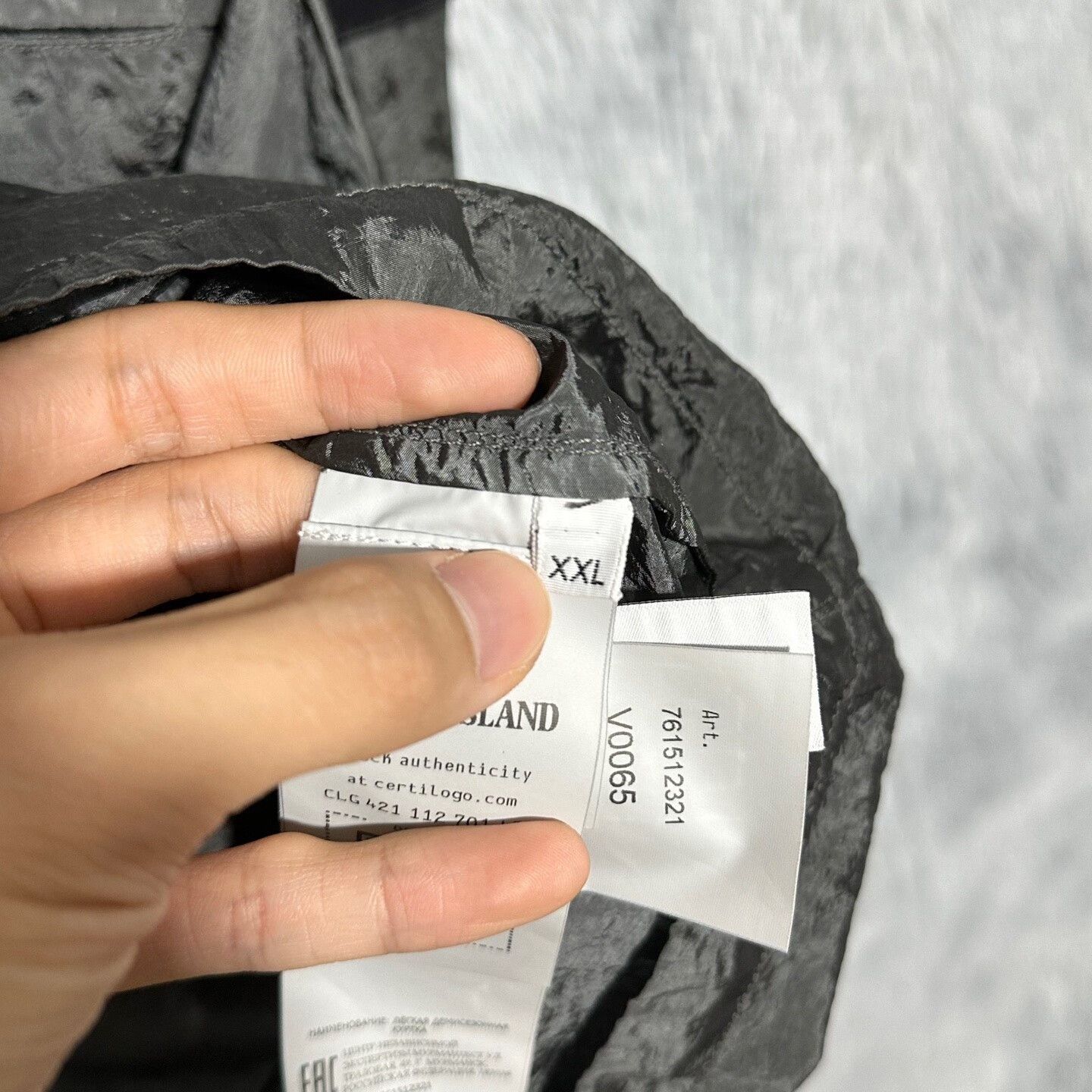 Stone Island stone island 22ss metallic nylon jacket Size US XXL / EU 58 / 5 - 5 Thumbnail