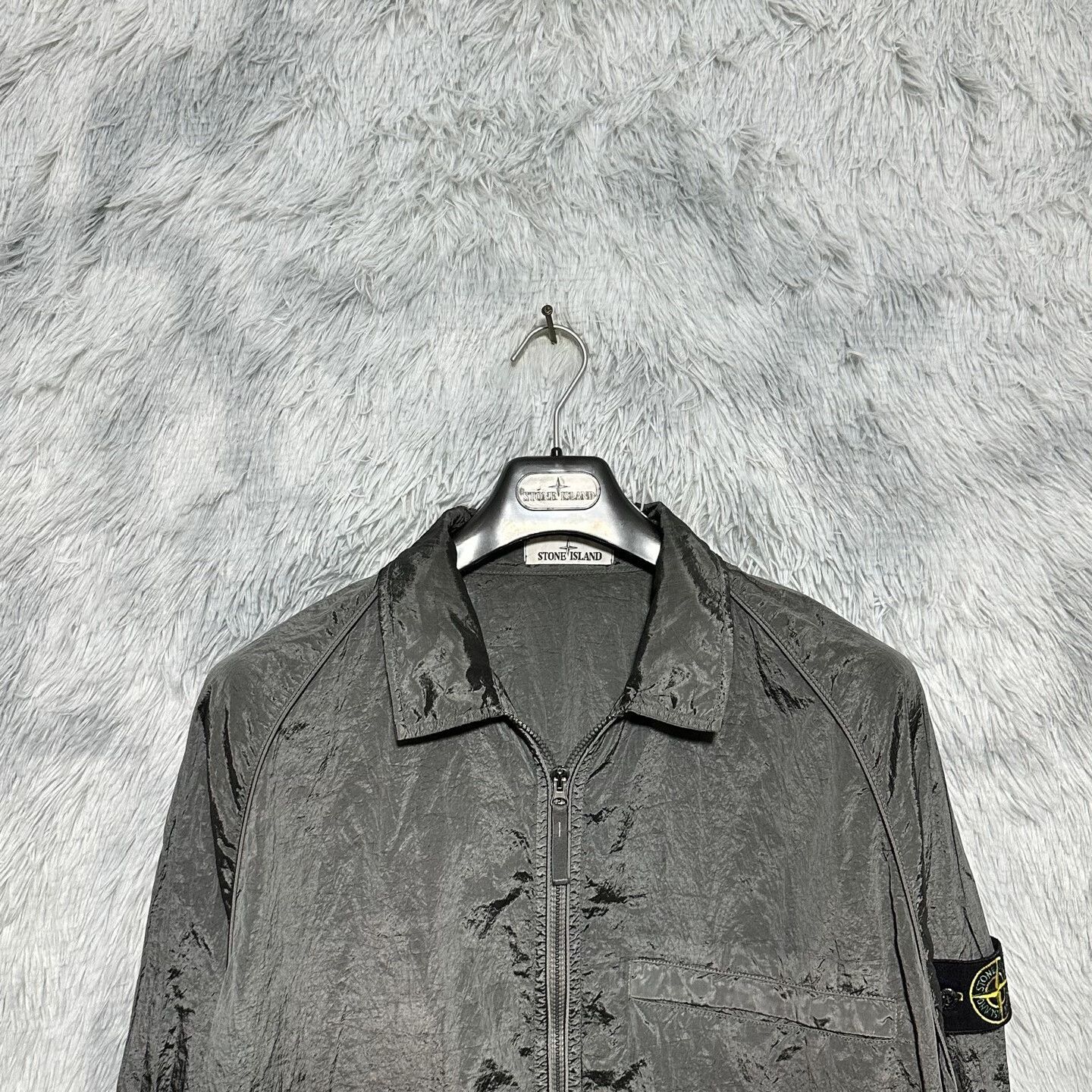 Stone Island stone island 22ss metallic nylon jacket Size US XXL / EU 58 / 5 - 3 Thumbnail
