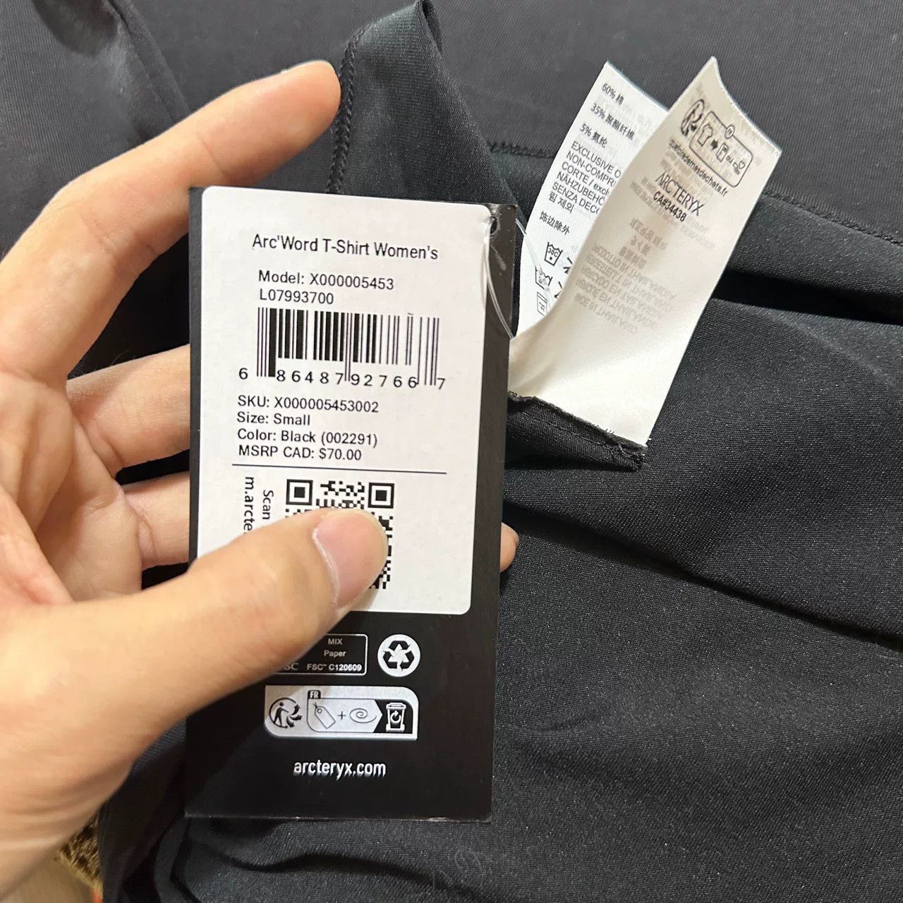 Arc'teryx arcteryx short sleeve logo t-shirt black Size US S / EU 44-46 / 1 - 5 Thumbnail