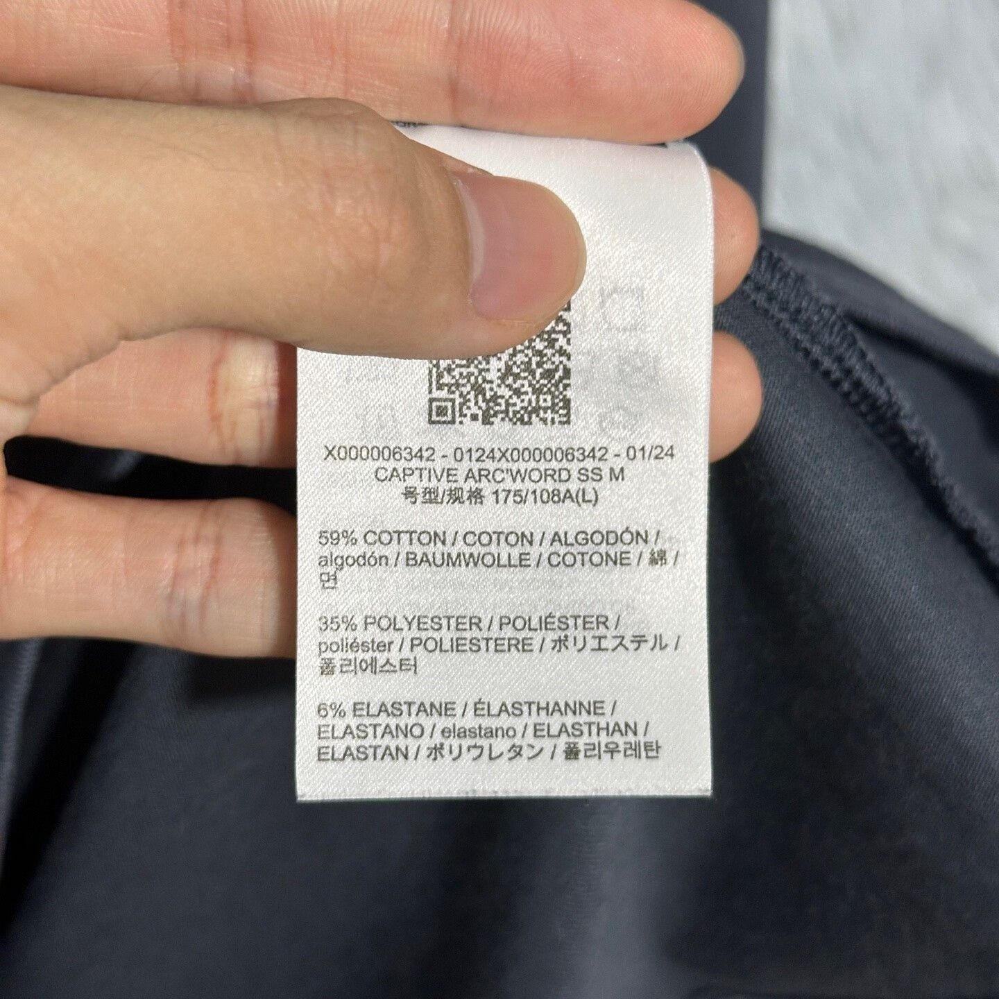 Arc'teryx Arcteryx Captive Arc'Word Logo Embroidered T-Shirt Size US L / EU 52-54 / 3 - 7 Thumbnail
