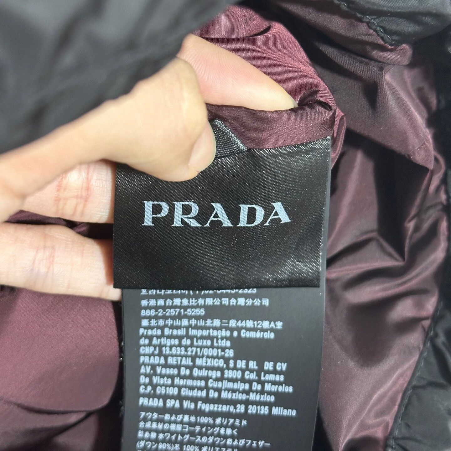 Prada prada black down jacket with logo Size US L / EU 52-54 / 3 - 7 Thumbnail