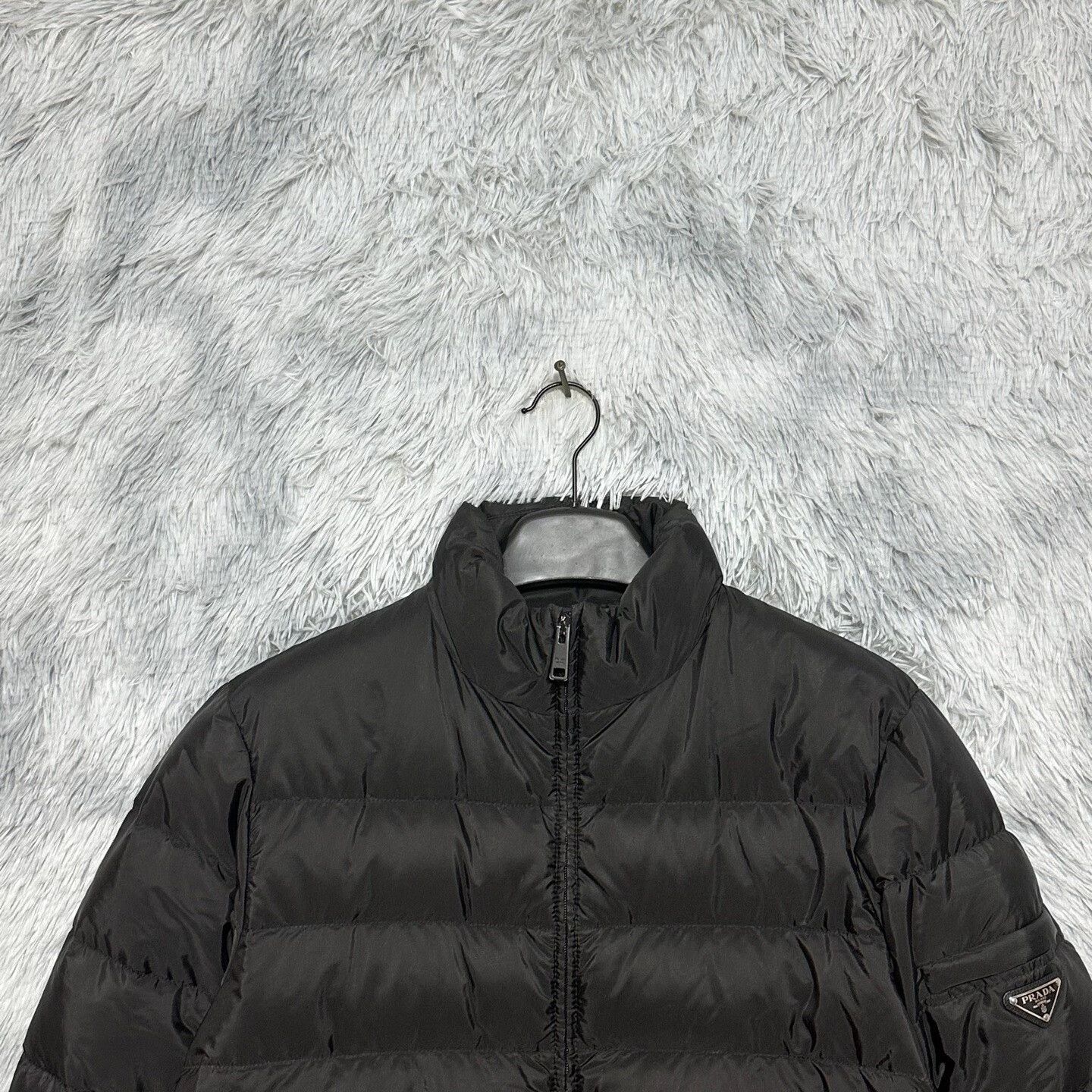 Prada prada black down jacket with logo Size US L / EU 52-54 / 3 - 3 Thumbnail