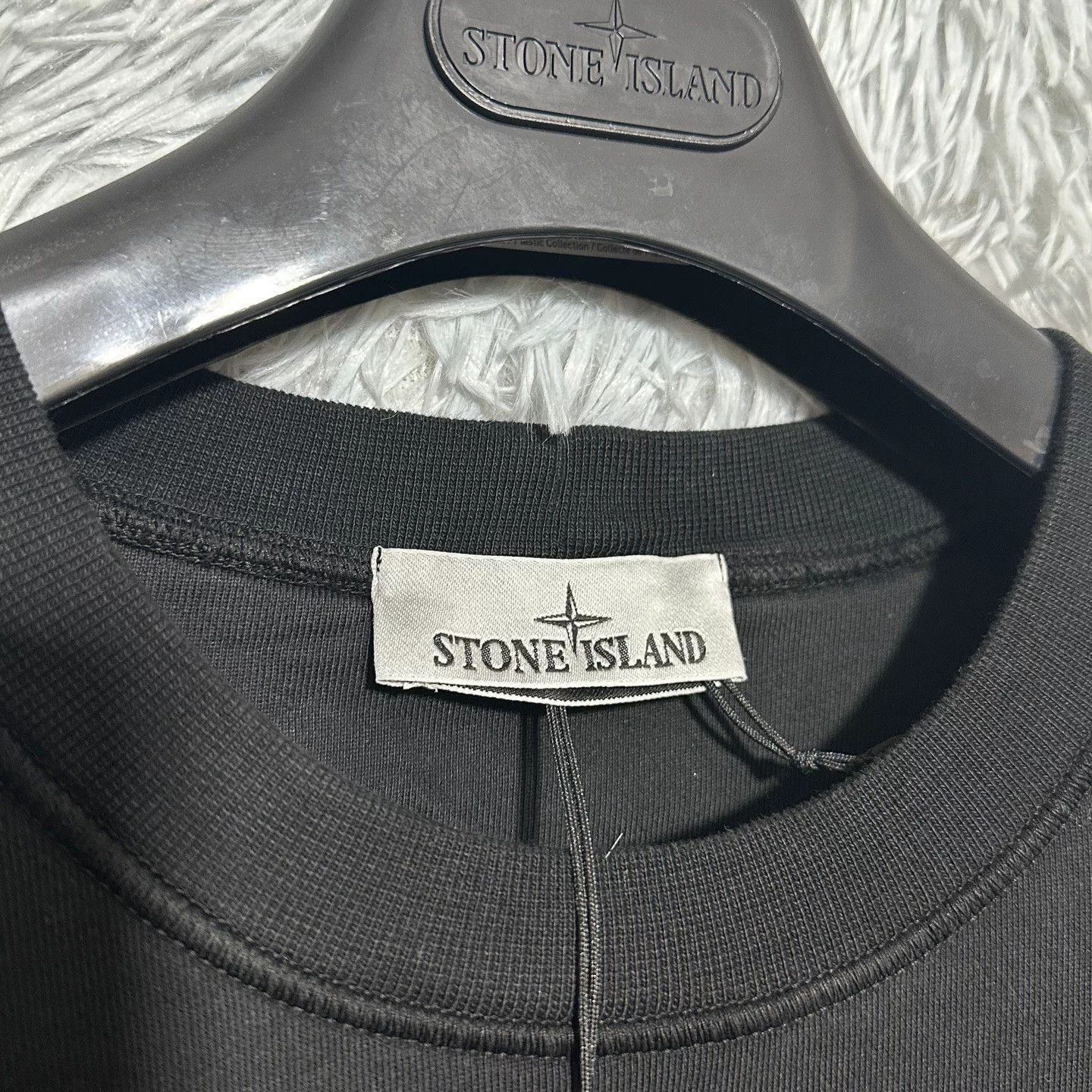 Stone Island stone island black crew neck sweatshirt L Size US L / EU 52-54 / 3 - 4 Thumbnail