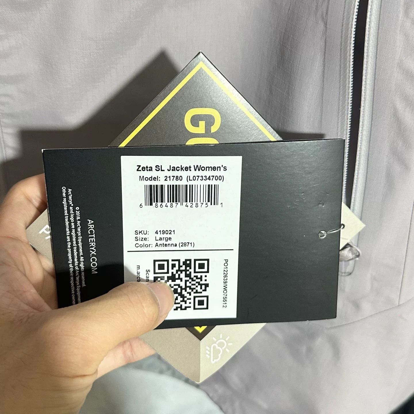 Arc'teryx Arcteryx Zeta SL Jacket in Light Purple Size US L / EU 52-54 / 3 - 5 Thumbnail