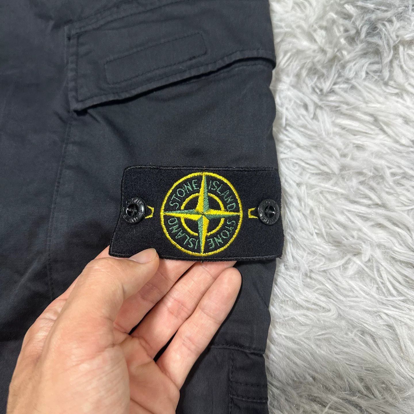 Stone Island stone island black cargo pants W34 size Size US 34 / EU 50 - 3 Thumbnail