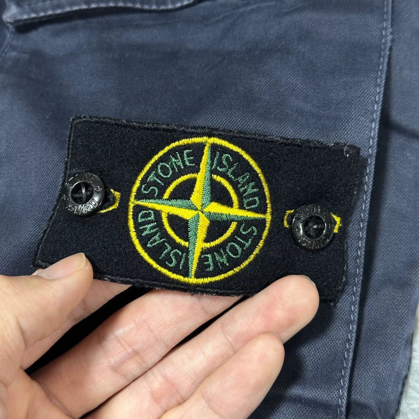 Stone Island Stone Island Dark Blue Work Pants W31 Size Size US 31 - 3 Thumbnail