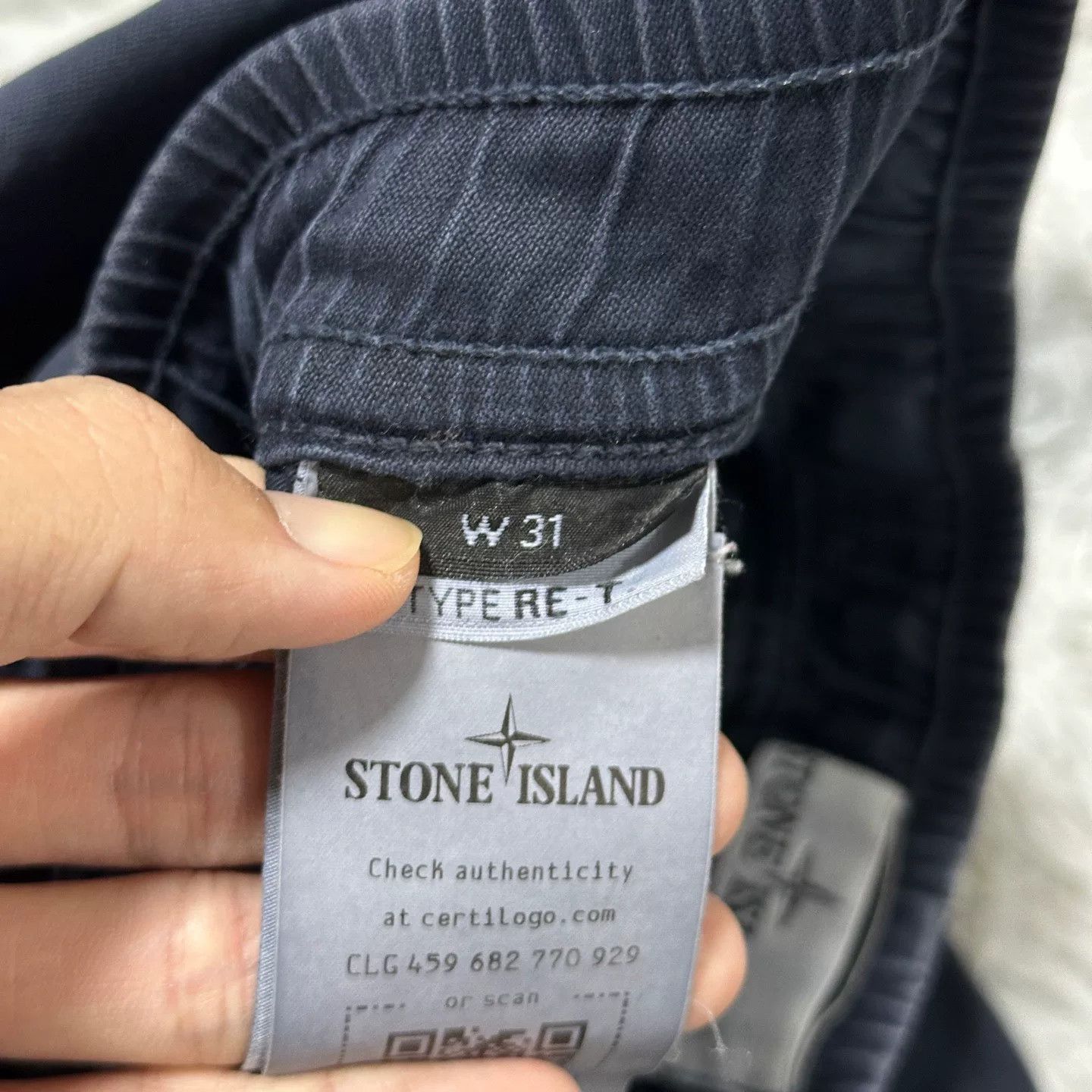 Stone Island Stone Island Dark Blue Work Pants W31 Size Size US 31 - 5 Thumbnail