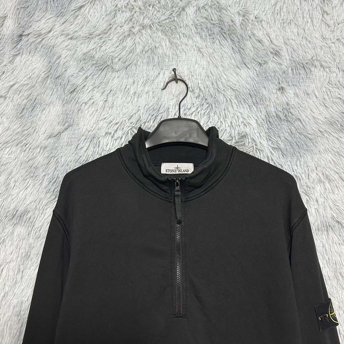 Stone Island black half-zip sweatshirt from Stone Island Size US XXL / EU 58 / 5 - 3 Thumbnail