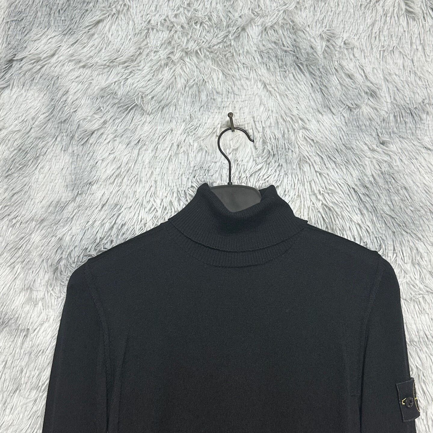 Stone Island black high-neck knit sweater from Stone Island Size US S / EU 44-46 / 1 - 3 Thumbnail