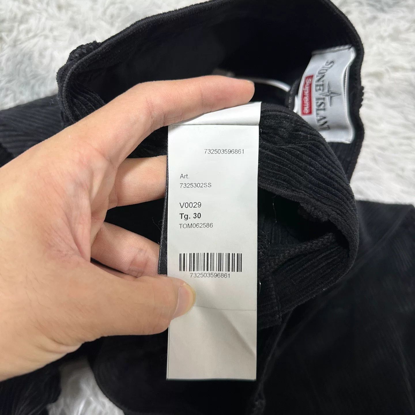 Stone Island stone island supreme corduroy pants black Size US 30 / EU 46 - 6 Thumbnail