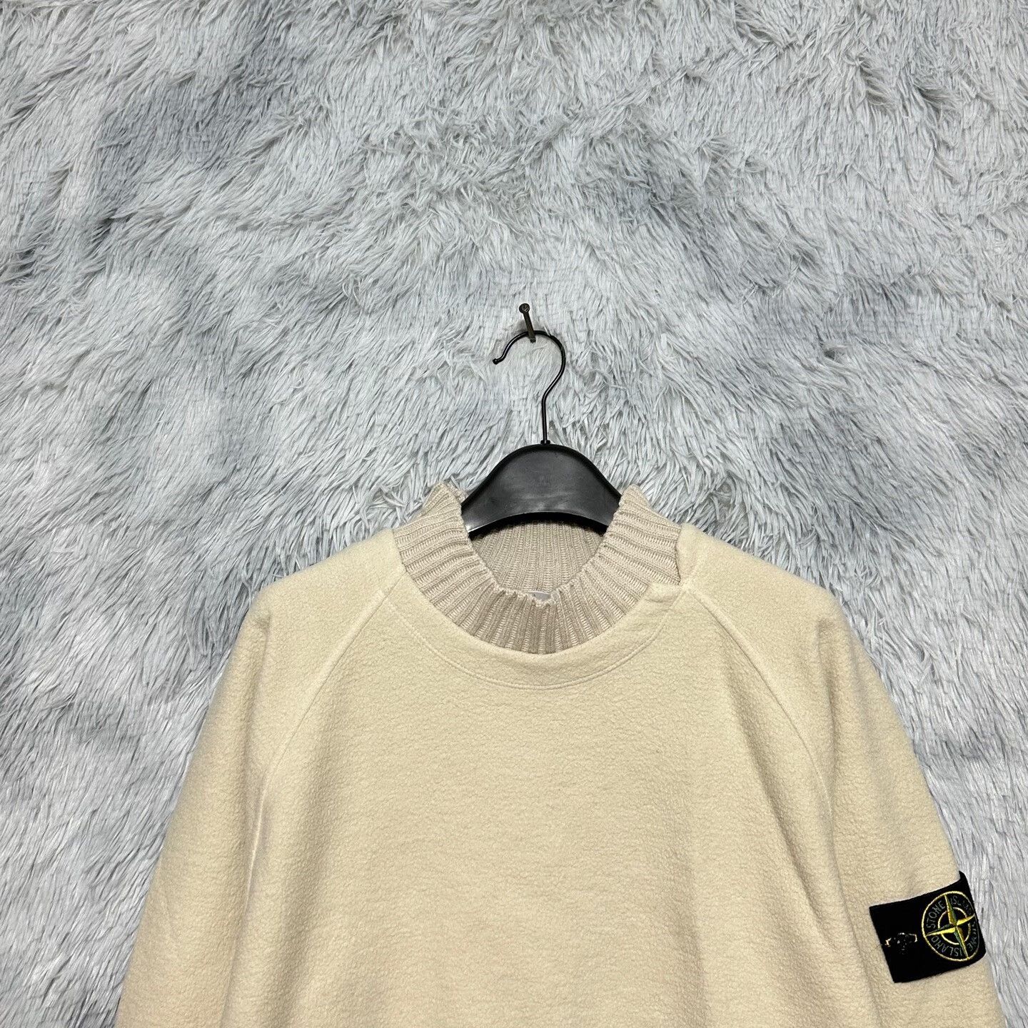 Stone Island stone island wool turtleneck sweater in beige Size US L / EU 52-54 / 3 - 3 Thumbnail