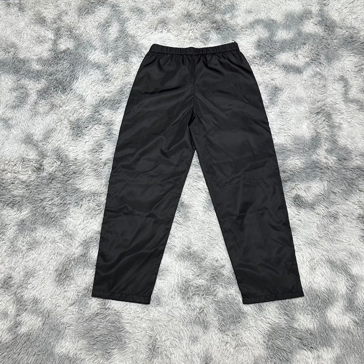 Prada prada black side zip nylon long pants Size US 28 / EU 44 - 2 Thumbnail