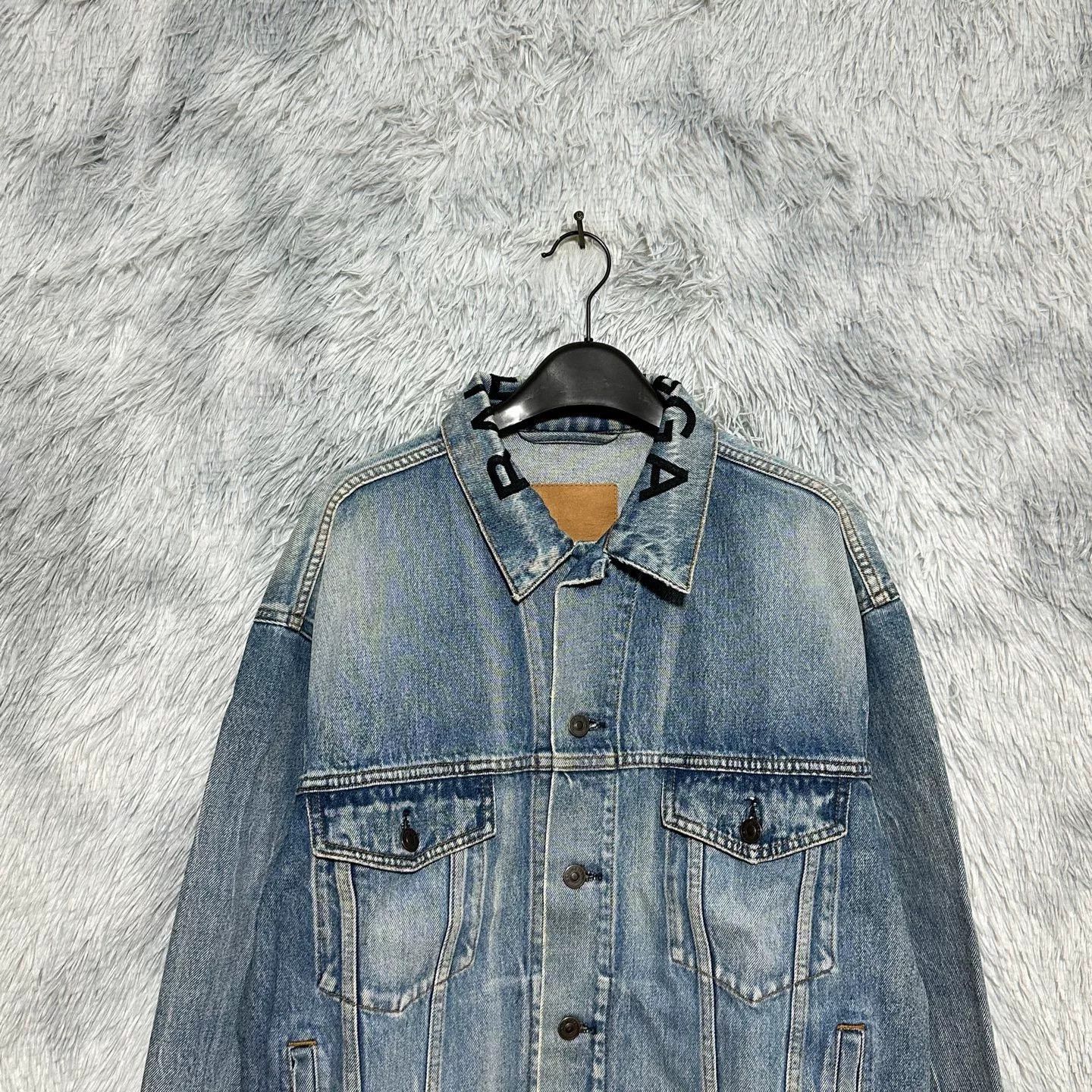 Balenciaga balenciaga embroidered logo denim jacket Size US S / EU 44-46 / 1 - 3 Thumbnail