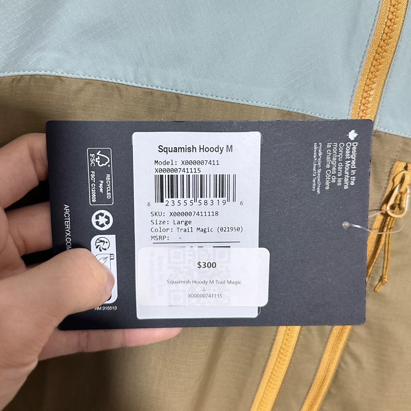 Arc'teryx arcteryx squamish hoody windbreaker jacket Size US L / EU 52-54 / 3 - 3 Thumbnail