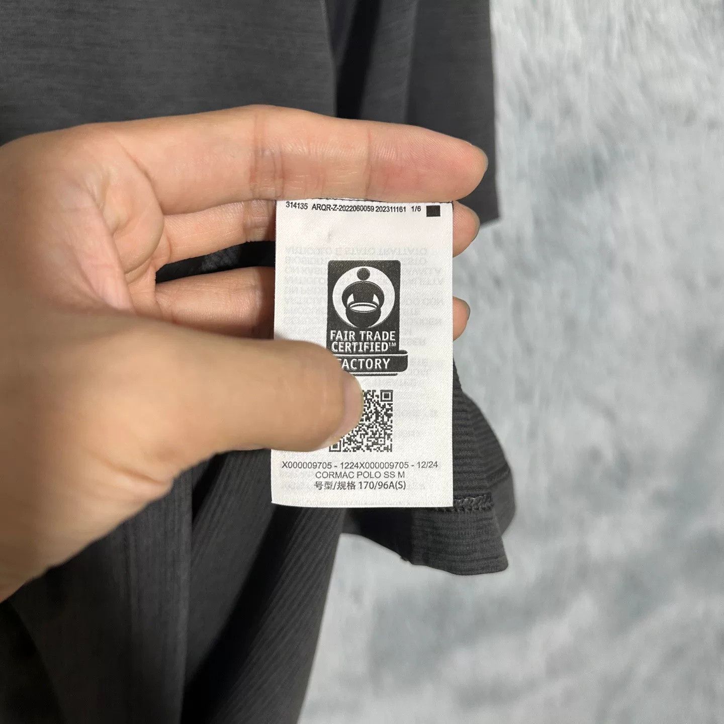Arc'teryx Arcteryx Cormac Polo Short Sleeve Black Gray Size US S / EU 44-46 / 1 - 5 Thumbnail